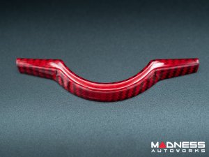 Alfa Romeo Giulia Center Console Frame Trim - Carbon Fiber - Red Candy - Pre '20 Models